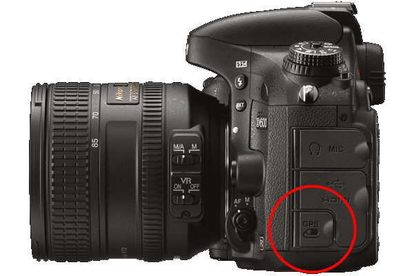 Nikon D600 GPS Port