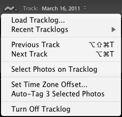 Lightroom 4 tracklogs