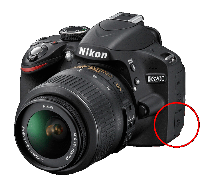 Nikon D3200 with GPS port